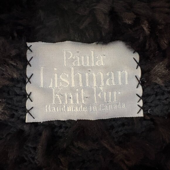 Woman's Black Paula Lishman Sheared Knit Beaver Fur Jacket – New Without Tags - Picture 4 of 7